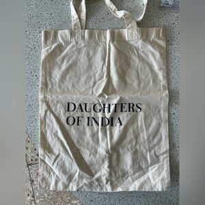 Daughters of India Natural Canvas Tote